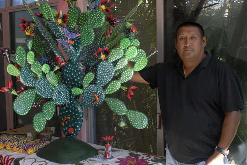 Claudio mit Kaktus